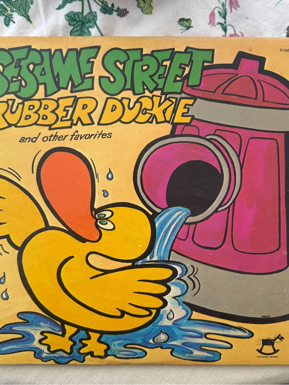 Sesame Street Rubber Duckie Vinyl Record Vintage